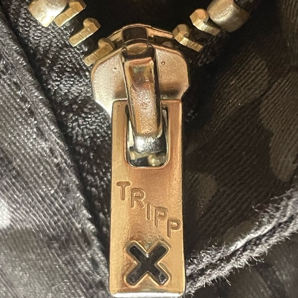 TRIPP NYC jeans T-back goth punk sz 5 waist 30 skull rivet detail - Picture 5 of 11